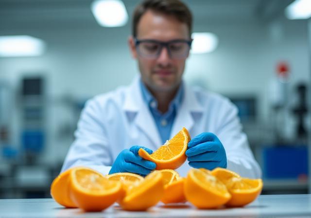 Qualitätskontrolle im Labor für Früchte